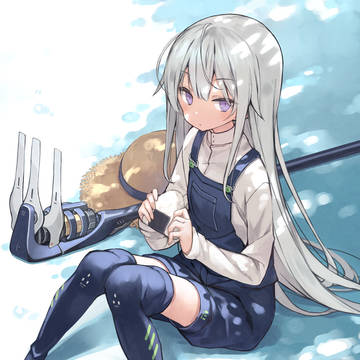 original, girl, thigh-high boots / 田植えの季節