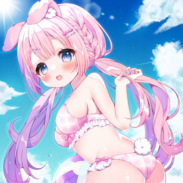 girl, creation, rabbit ears / 「キミもはやくこっちおいでよ♡」