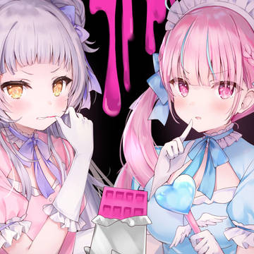 Shion Murasaki, Minato Aqua, Hololive / 魔法少女とチョコレゐト