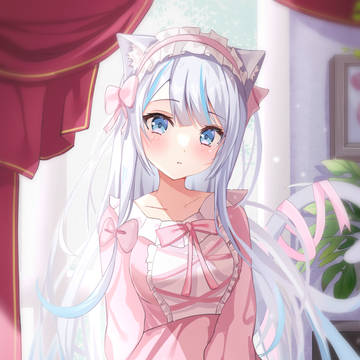 girl, cat ears / 白猫ちゃん / September 25th, 2022