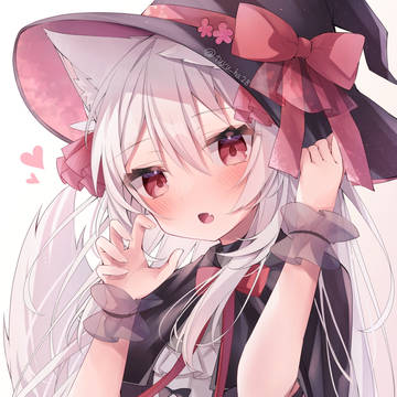 original, girl, white hair / 「お菓子くれなきゃ…イタズラするぞ…？」