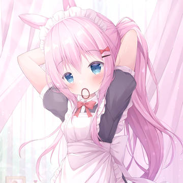 original, girl, animal ears / うさみみメイドの朝