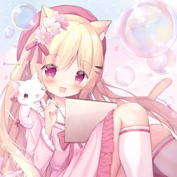 original, girl, loli / 一緒にお絵かきしよ？
