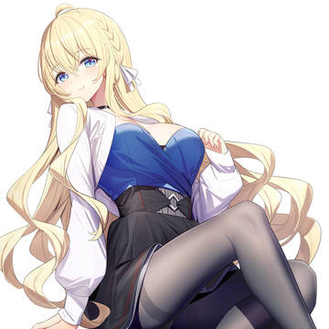 original, girl, black tights / 双葉