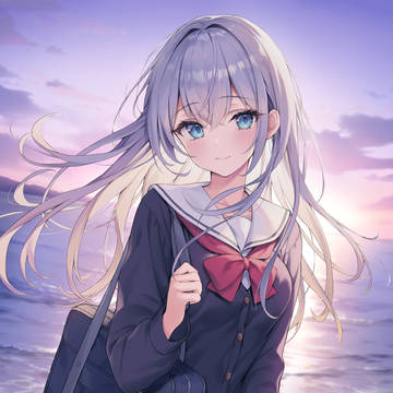 original, girl, sailor uniform / 「ね、少し寄り道していかない？」