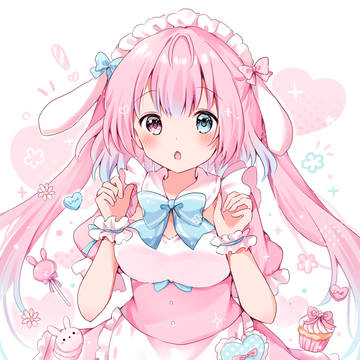 girl, heterochromia, yume kawaii / うさぎメイド