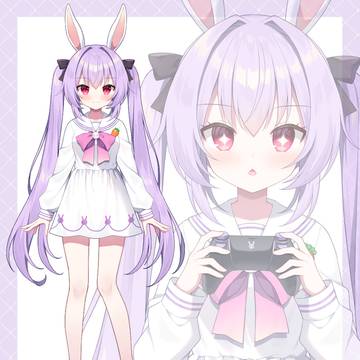 virtual YouTuber, twin ponytails, bunny ears / 【VTuber】토코땅