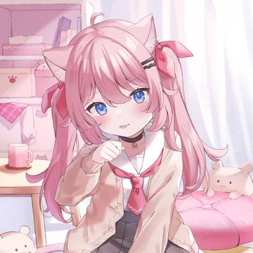 original, girl, cat ears / 生意気ツインテ猫ちゃん🐈🎀