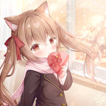 original, girl, animal ears / 放課後の待ち合わせ
