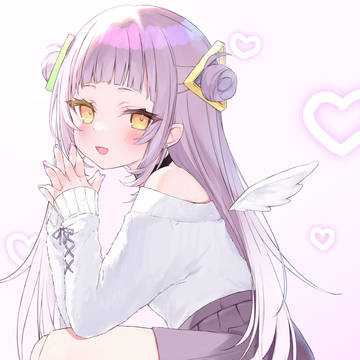 Murasaki Shion fanart, Shion Murasaki, Hololive / 天使なシオンちゃん