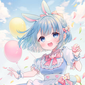 girl, virtual YouTuber, virtual YouTuber / Happy Easter!!
