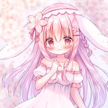 pink hair, sakura, girl / 桜の精🌸