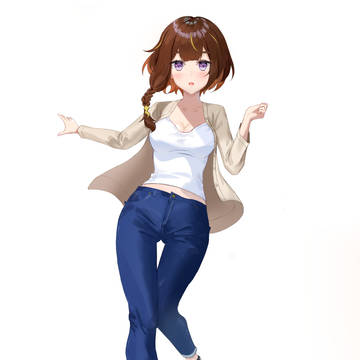 girl, hololive, virtual YouTuber / Anya Melfissa casual outfit