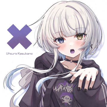 hoodie, girl, virtual YouTuber / 幽乃うつろちゃん