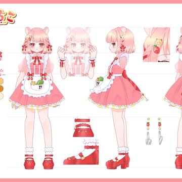 virtual YouTuber, work illustration, character design / 【お仕事】春川いちこ様　キャラクターデザイン