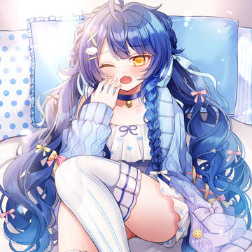 girl, virtual YouTuber, virtual YouTuber / ねむねむあまみゃ💤