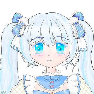 virtual YouTuber, virtual YouTuber, virtual YouTuber / 雪乃みぬちゃんのバストアップ