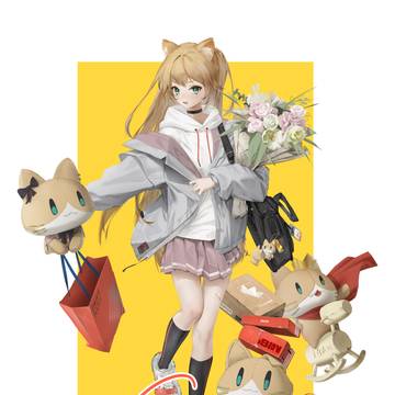 cat, young girl, high school girl / 恭喜不知原深出道！