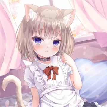 original, cat ears, girl / ねこのメイドさん
