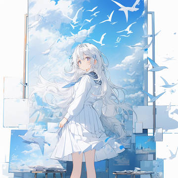 girl, young girl, creation / 风景