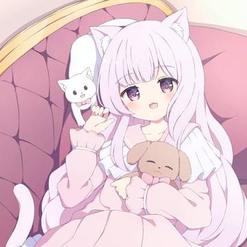 girl, cat ears, Sailor One Piece / ごろごろ