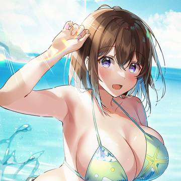 original, girl, clothed breasts / 今年も、はわわサマー到来！