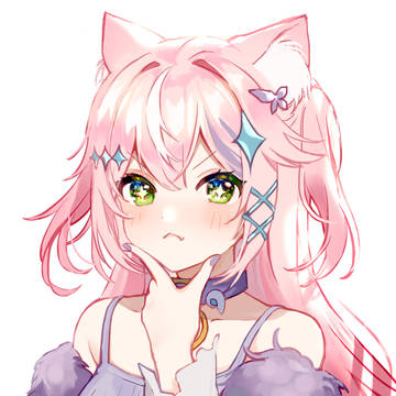 Nijisanji, virtual YouTuber, Peach hair & green eyes / ぷにっ！