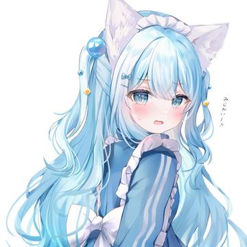 skeb, girl, cute / ジャージエプロン！