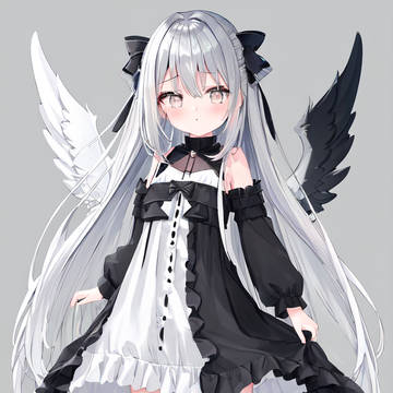 girl, RimWorld, white hair / 動画で出したリトルーナの”オーガスティナ”ちゃん　採用&没絵集