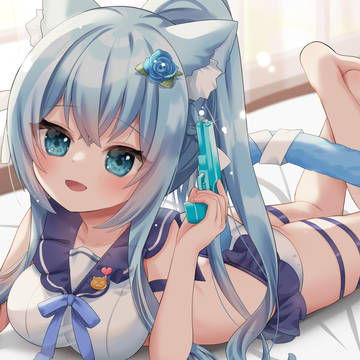 virtual YouTuber, girl, animal ears / 空猫くるみさん