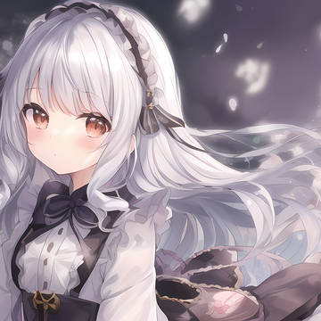 gothic lolita, girl, young girl / 洋館の中と外から