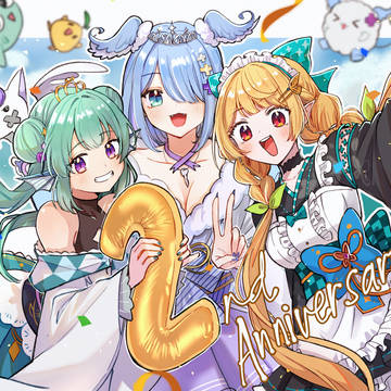 LazuLight, NIJISANJI_EN, PomuRainpuff / Happy 2 years Lazulight!