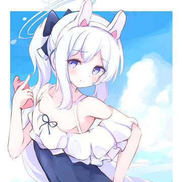 Blue Archive, swimsuit, Miyako Tsukiyuki / 水着ミヤコ