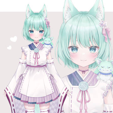 kawaii, animal ears, fox / 御巫れいん