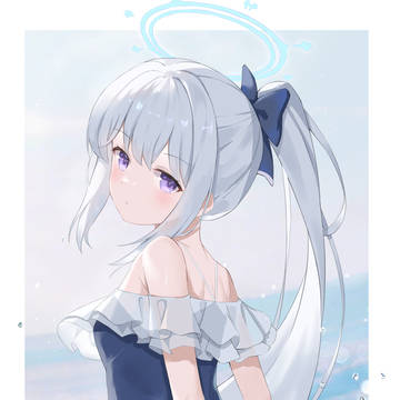 Blue Archive, swimsuit, Miyako Tsukiyuki / 水着ミヤコ