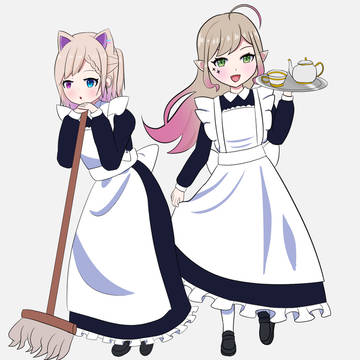 Coconpapillon, virtual YouTuber, maid uniform / めいどぱぴ