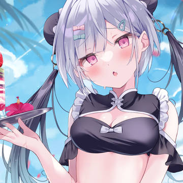 original, girl, work illustration / 「お…おまたせしました💦」