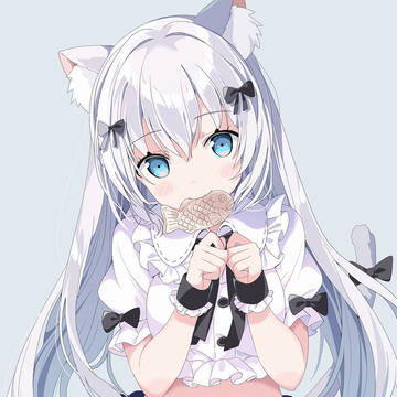 original, animal ears, I want to stick my finger in that belly button / 🐟🐱