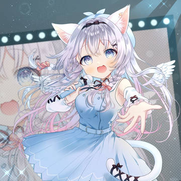 girl, virtual YouTuber, virtual YouTuber / ꒰ঌ 天使の歌声 ໒꒱