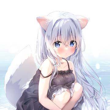original, girl, animal ears / ゆきまる
