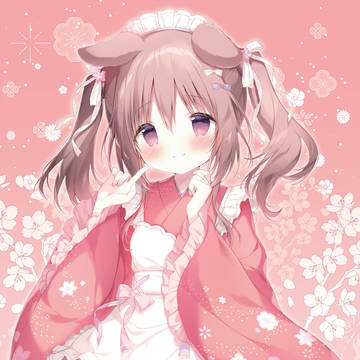 loli, Japanese maid, dog ears / 和メイドまろんちゃん