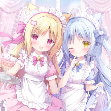 original, girl, loli / にゃんこカフェへようこそ♪