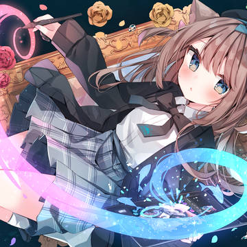 original, girl, cat ears / きらきら