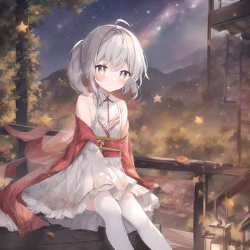 NovelAI, girl, beautiful girl / 無題