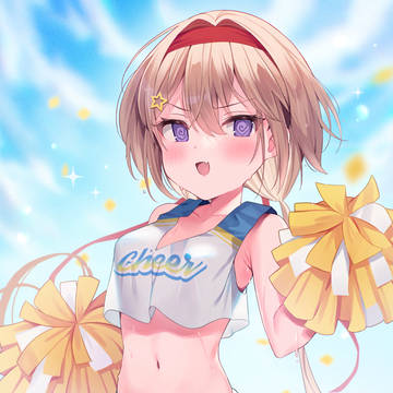 original, girl, little sister / 「ふれっふれっ💦」