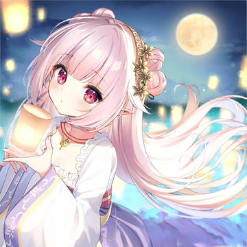 Kanon Mashiro, harvest moon, virtual YouTuber / 中秋の名月