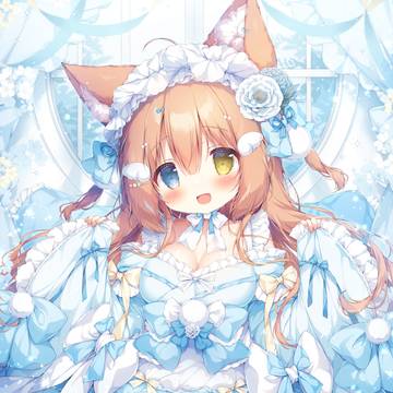 original, loli with huge breasts, animal ears / 和メイドこまこちゃん💠