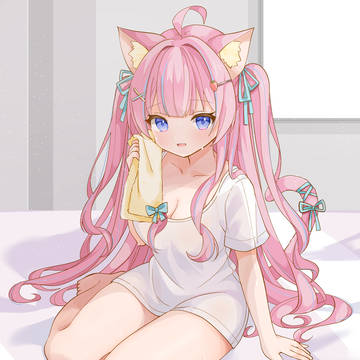virtual YouTuber, girl, t-shirt / 🍓💦