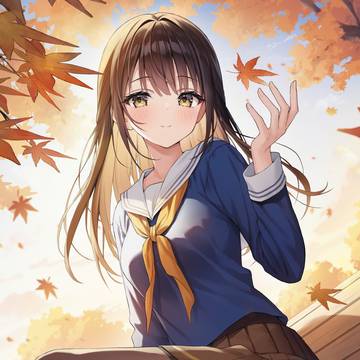 original, girl, sailor uniform / 🍁