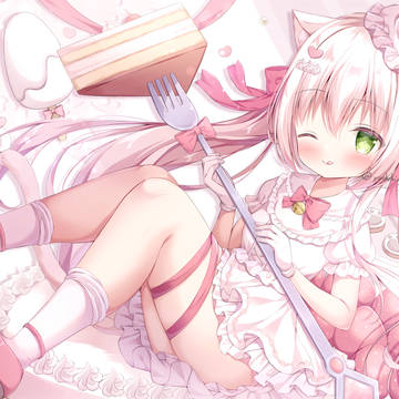 original, girl, loli / 白猫ショートケーキ